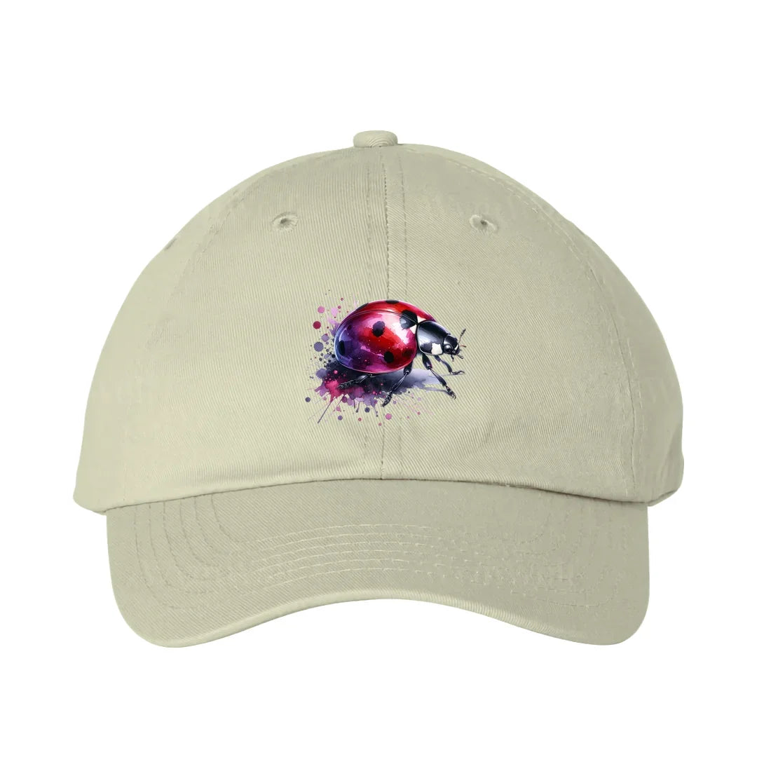Stone DadHat cap with arthropod design no.0006