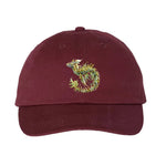 casquette bordeaux dadhat avec un motif mers & océans design no.0004