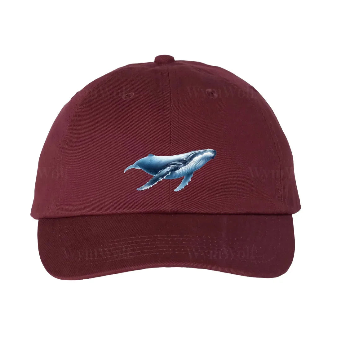 casquette bordeaux dadhat avec un motif mers & océans design no.0007