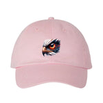 Light Pink DadHat cap featuring no.0004 printed design depicting a cat