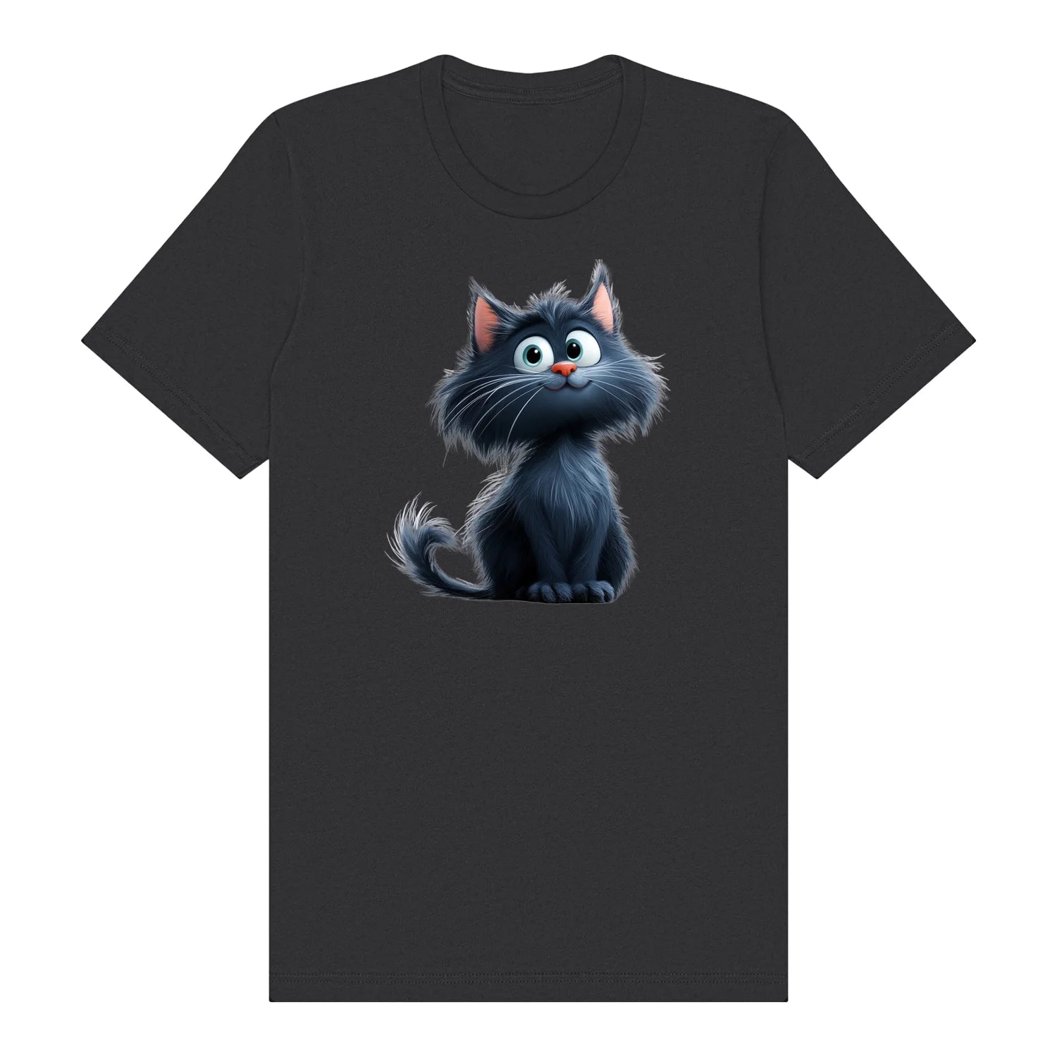 T-shirt Cat graphic 0001 - Dark Grey
