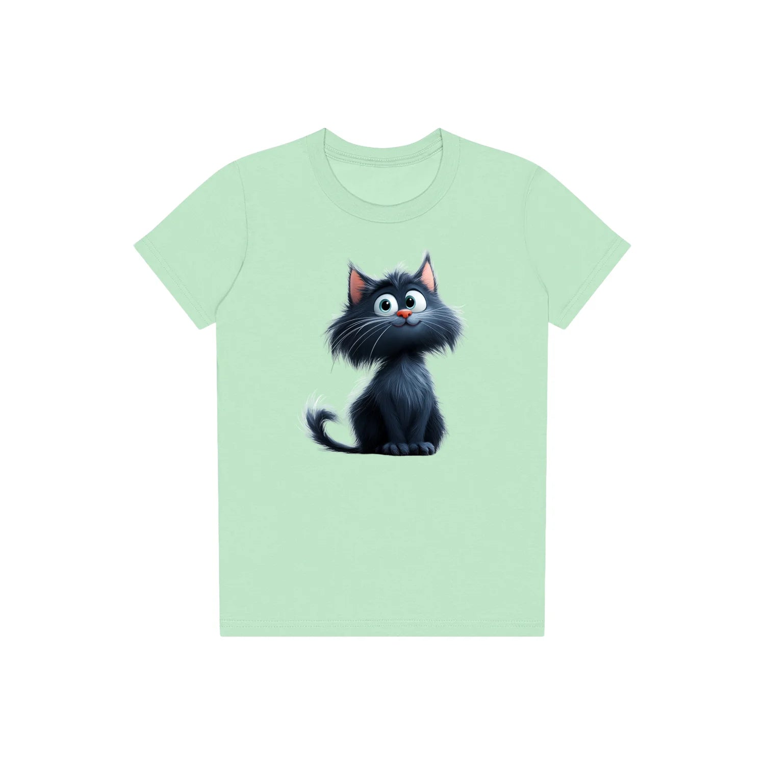 T-shirt Cat graphic 0001 - Mint