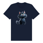 T-shirt Cat graphic 0001 - Navy