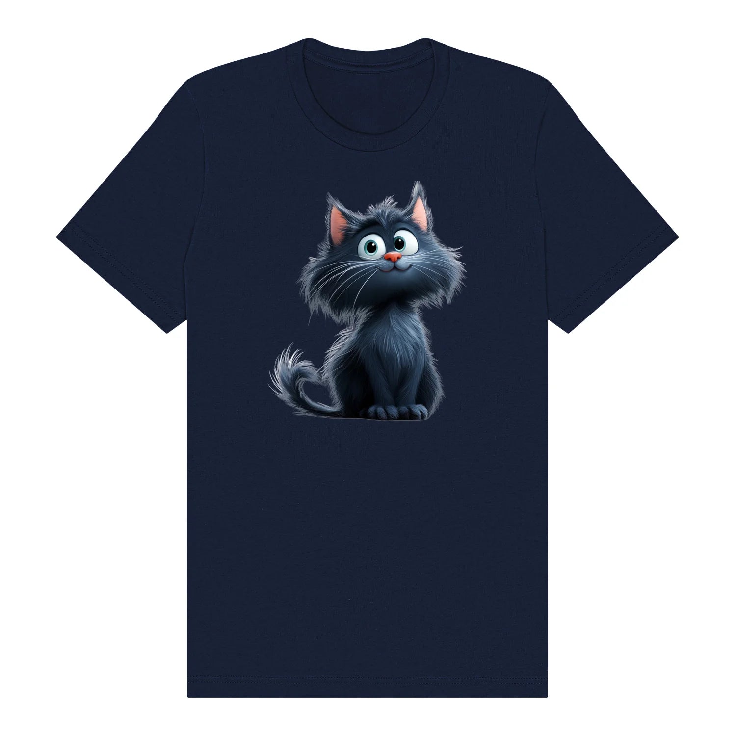 T-shirt Cat graphic 0001 - Navy