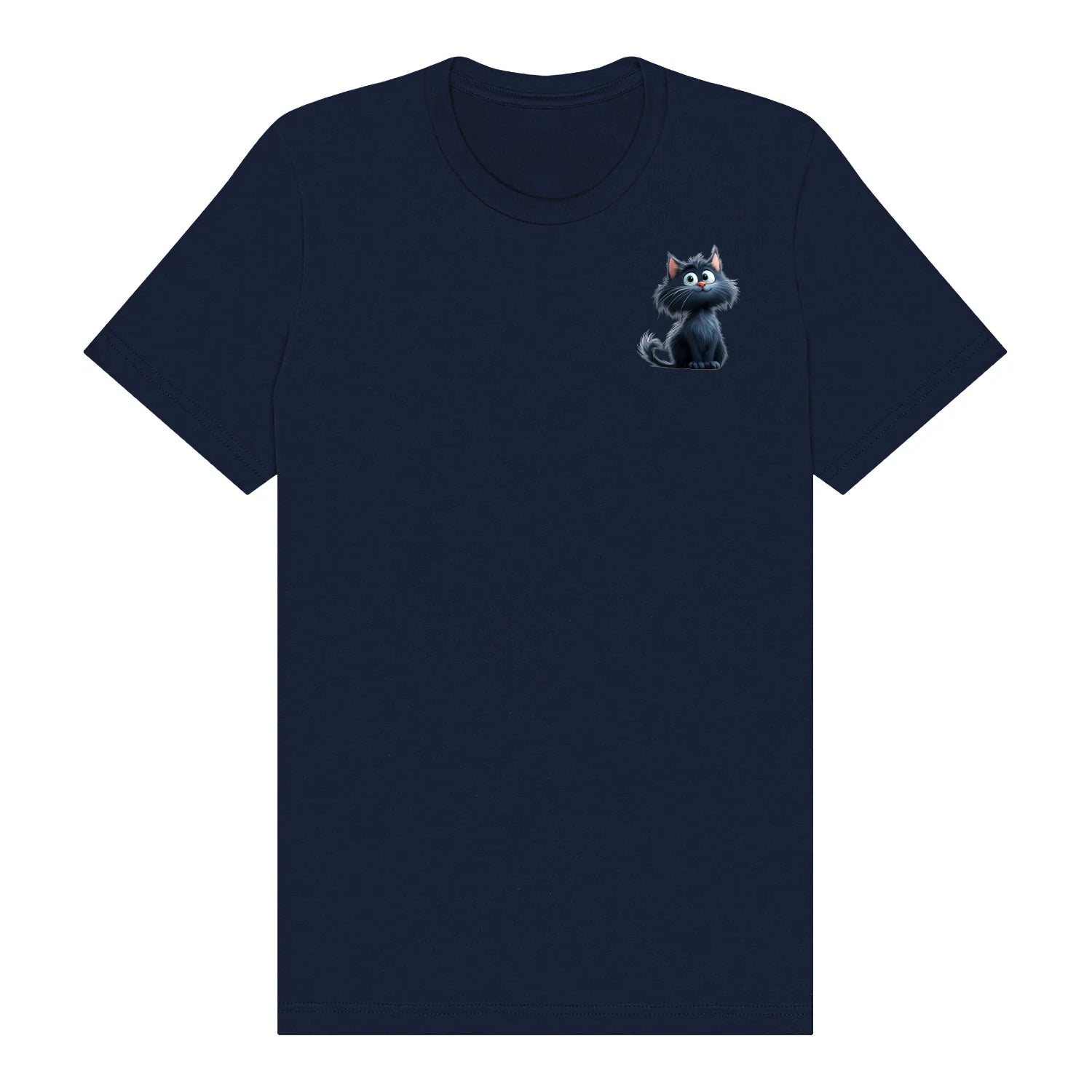 T-shirt Cat graphic 0001 - Navy