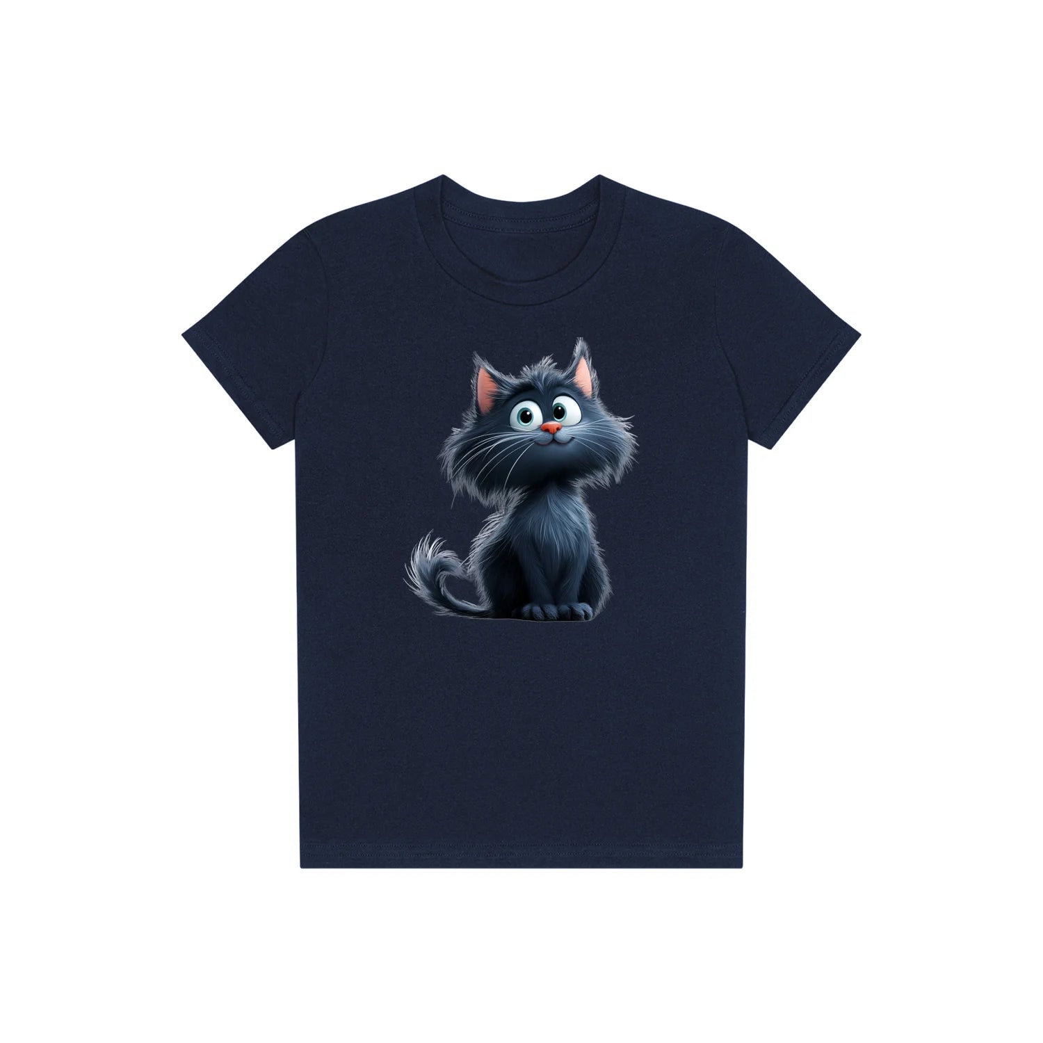 T-shirt Cat graphic 0001 - Navy