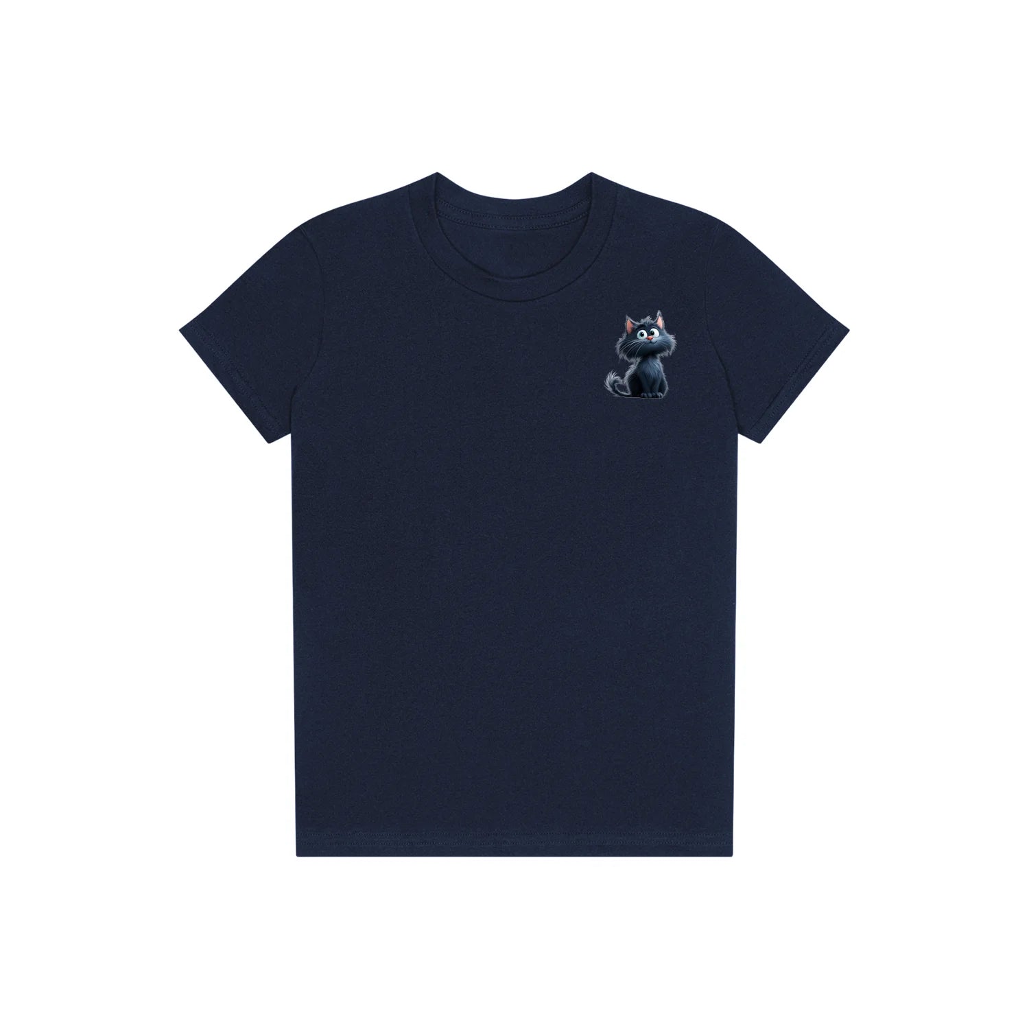T-shirt Cat graphic 0001 - Navy
