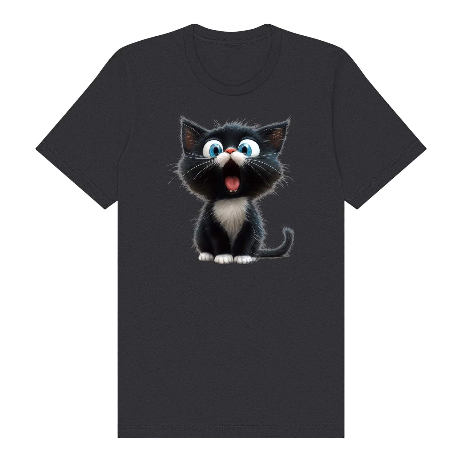 T-shirt Cat graphic 0002 - Dark Grey