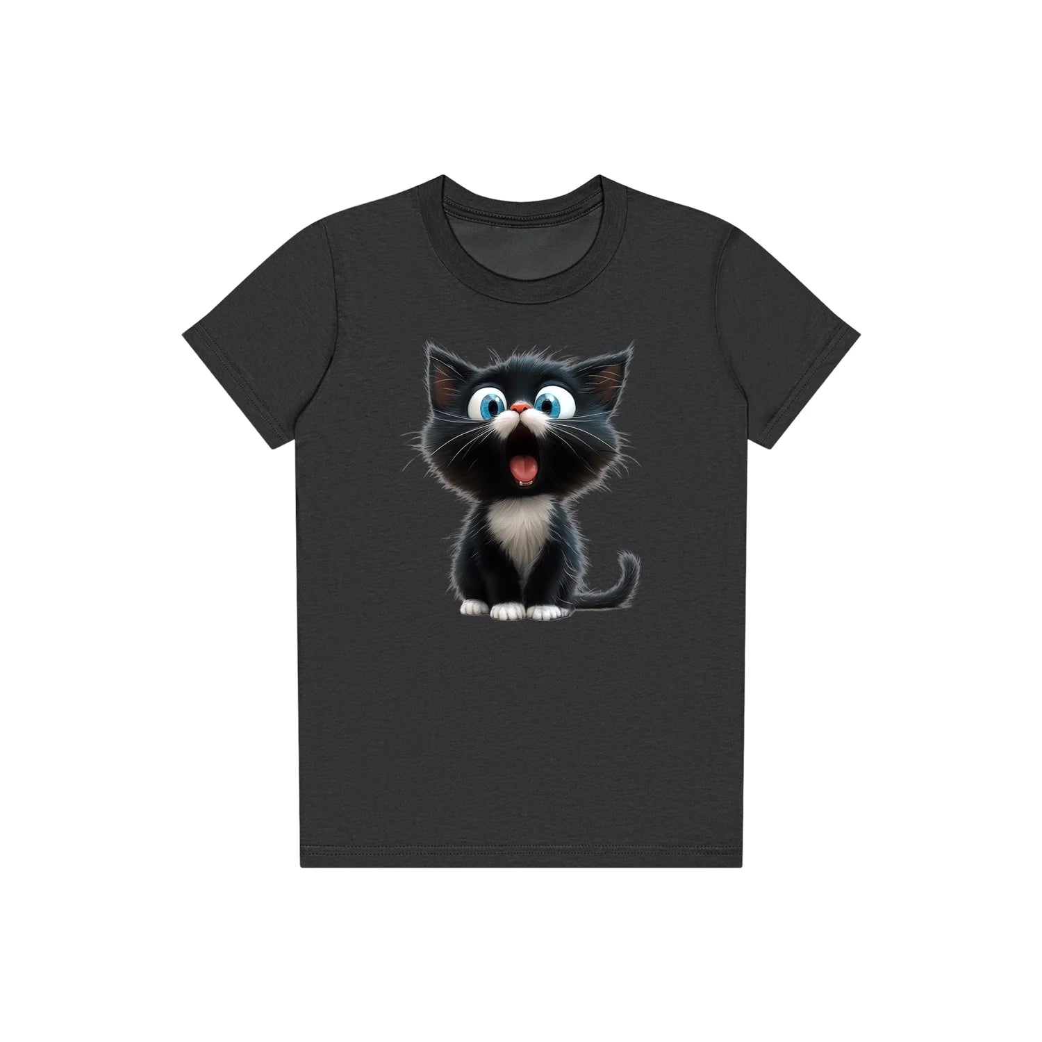 T-shirt Cat graphic 0002 - Dark Grey