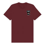 T-shirt Cat graphic 0002 - Maroon