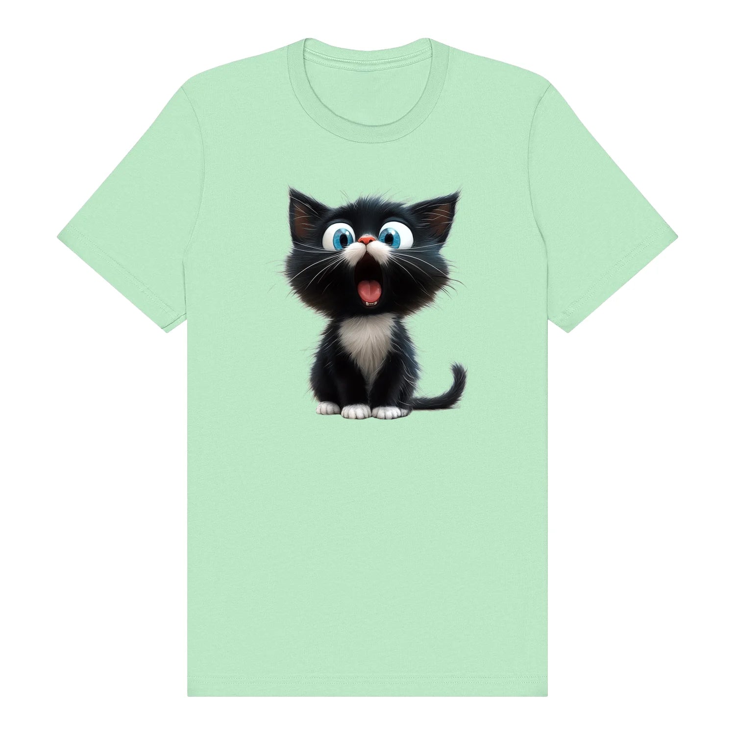 T-shirt Cat graphic 0002 - Mint