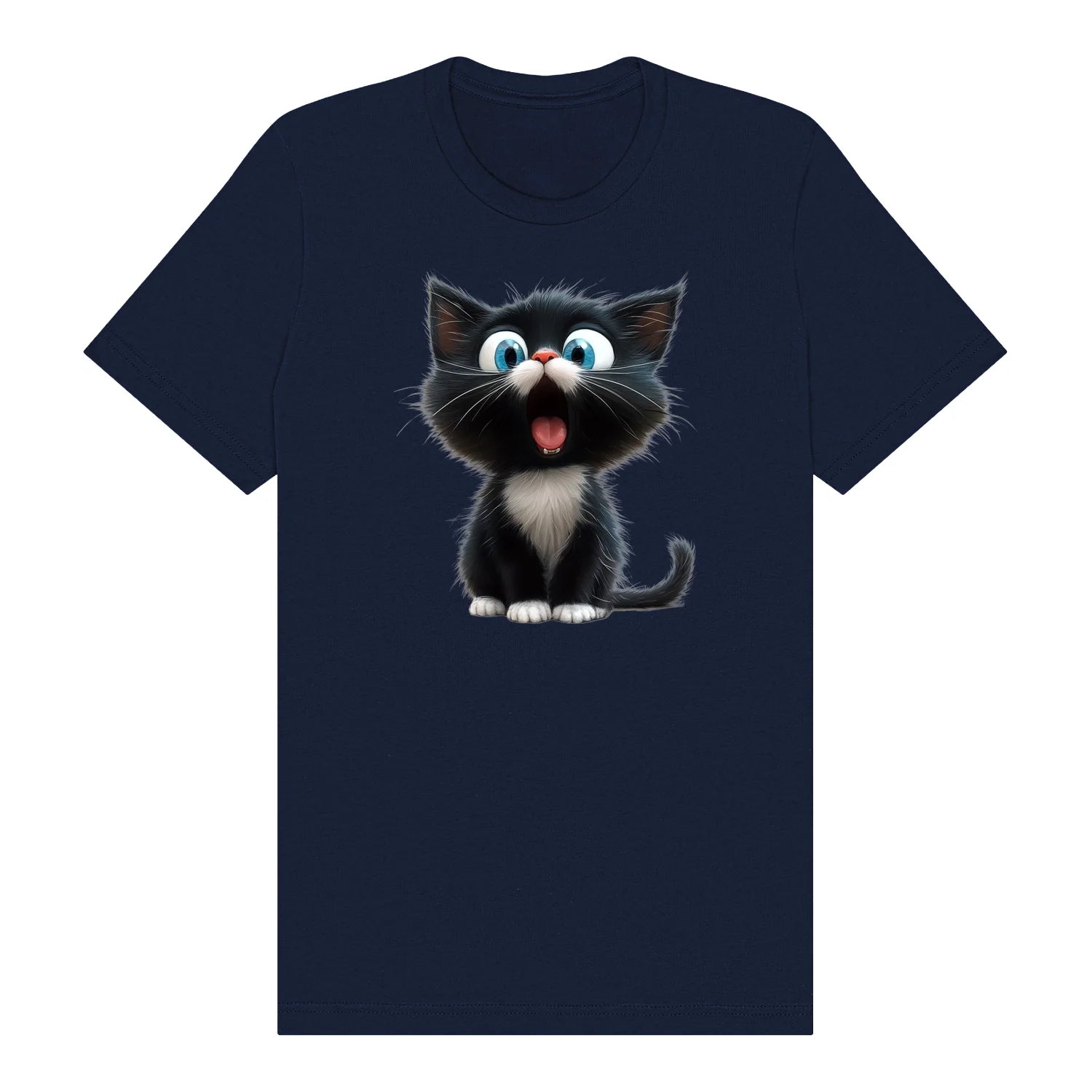 T-shirt Cat graphic 0002 - Navy