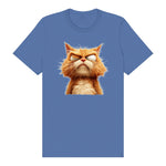 T-shirt Cat graphic 0003 - Columbia Blue