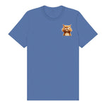 T-shirt Cat graphic 0003 - Columbia Blue
