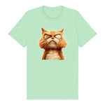 T-shirt Cat graphic 0003 - Mint