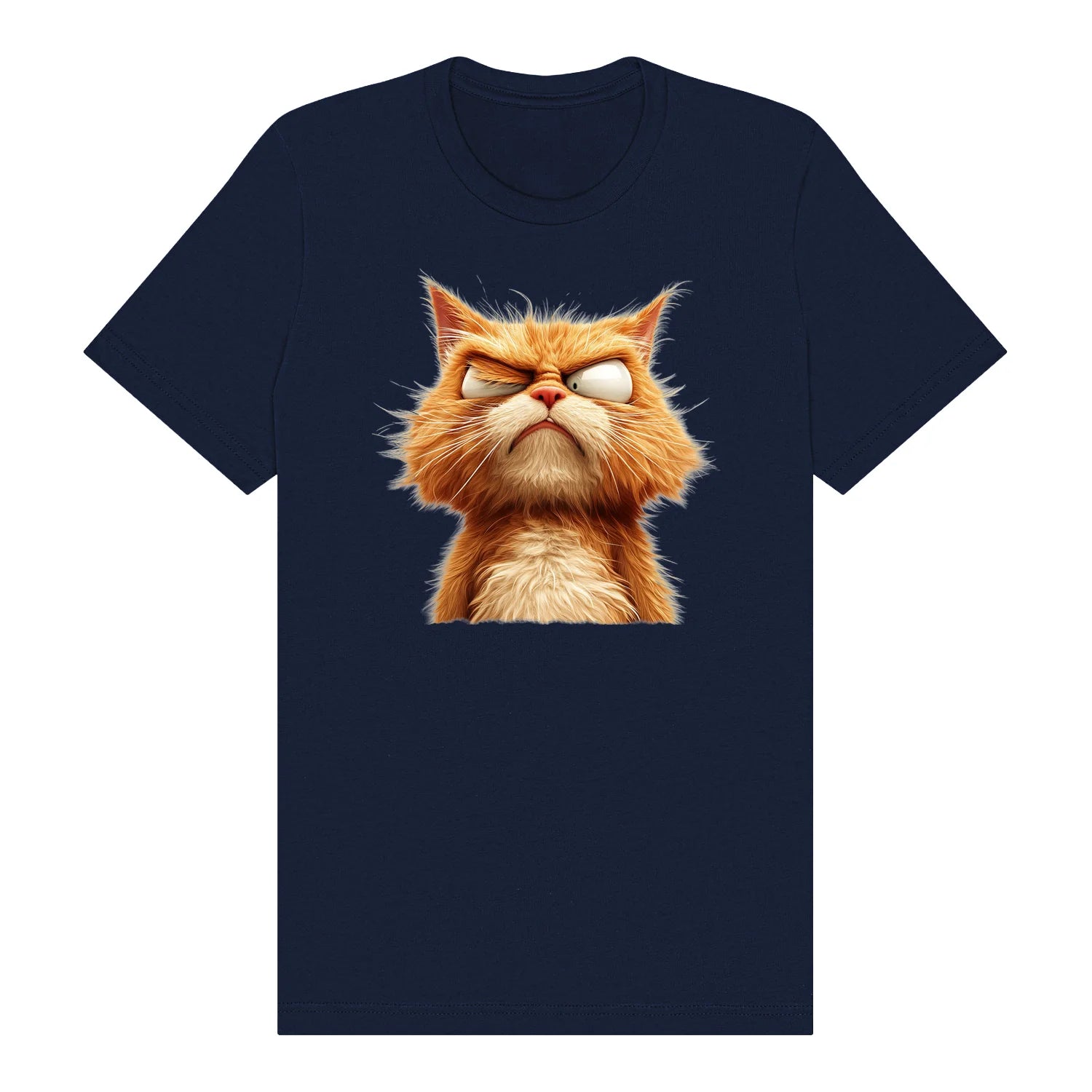 T-shirt Cat graphic 0003 - Navy