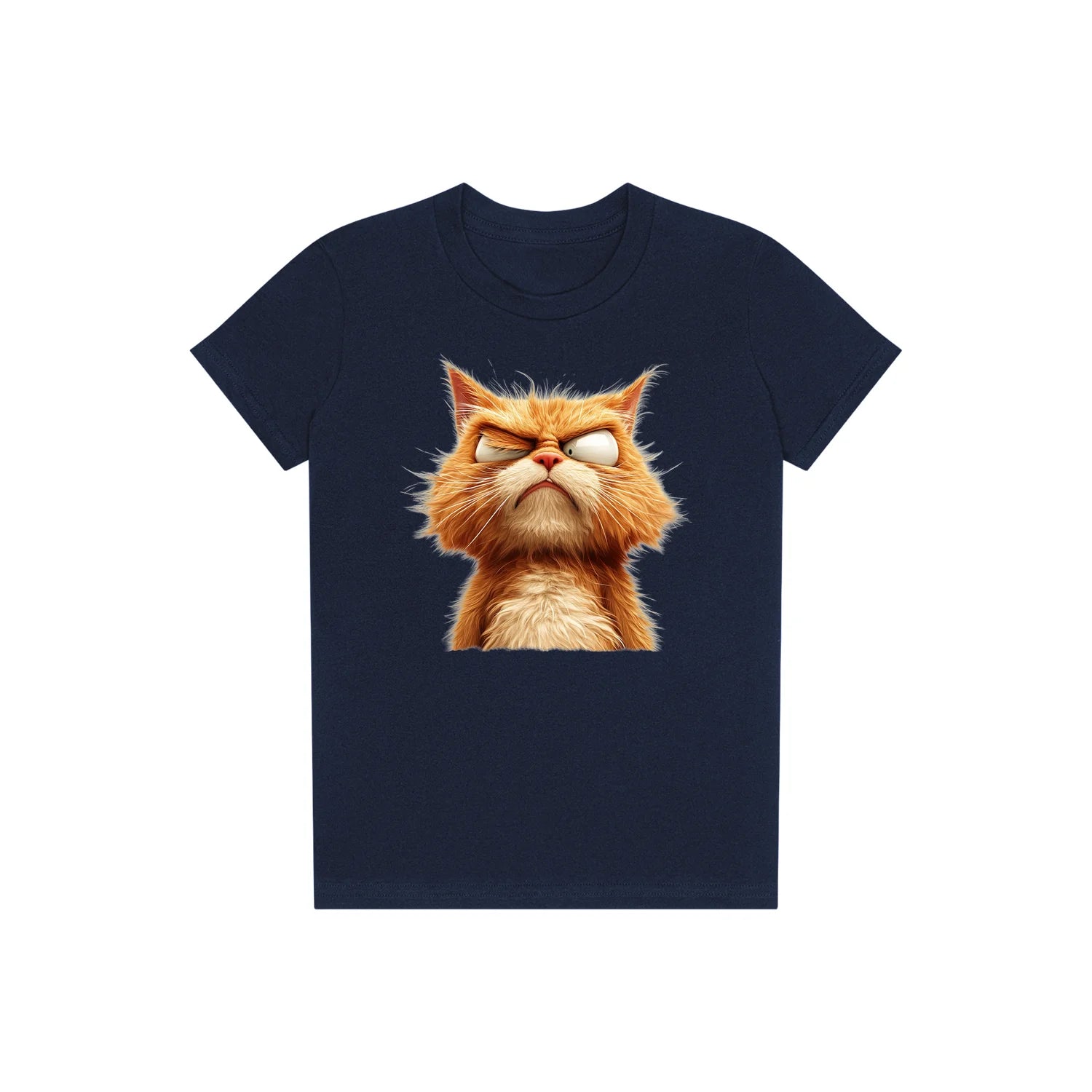 T-shirt Cat graphic 0003 - Navy