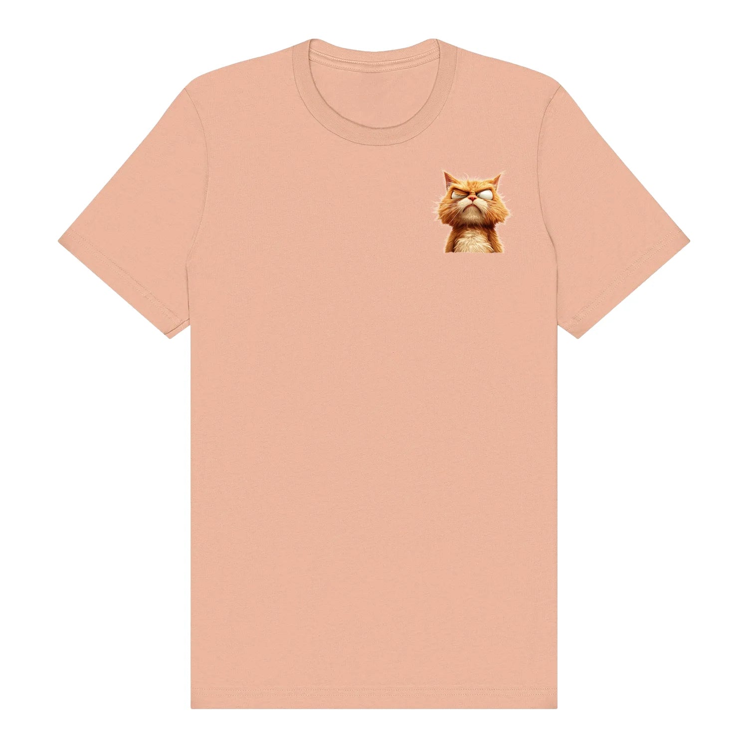T-shirt Cat graphic 0003 - Peach