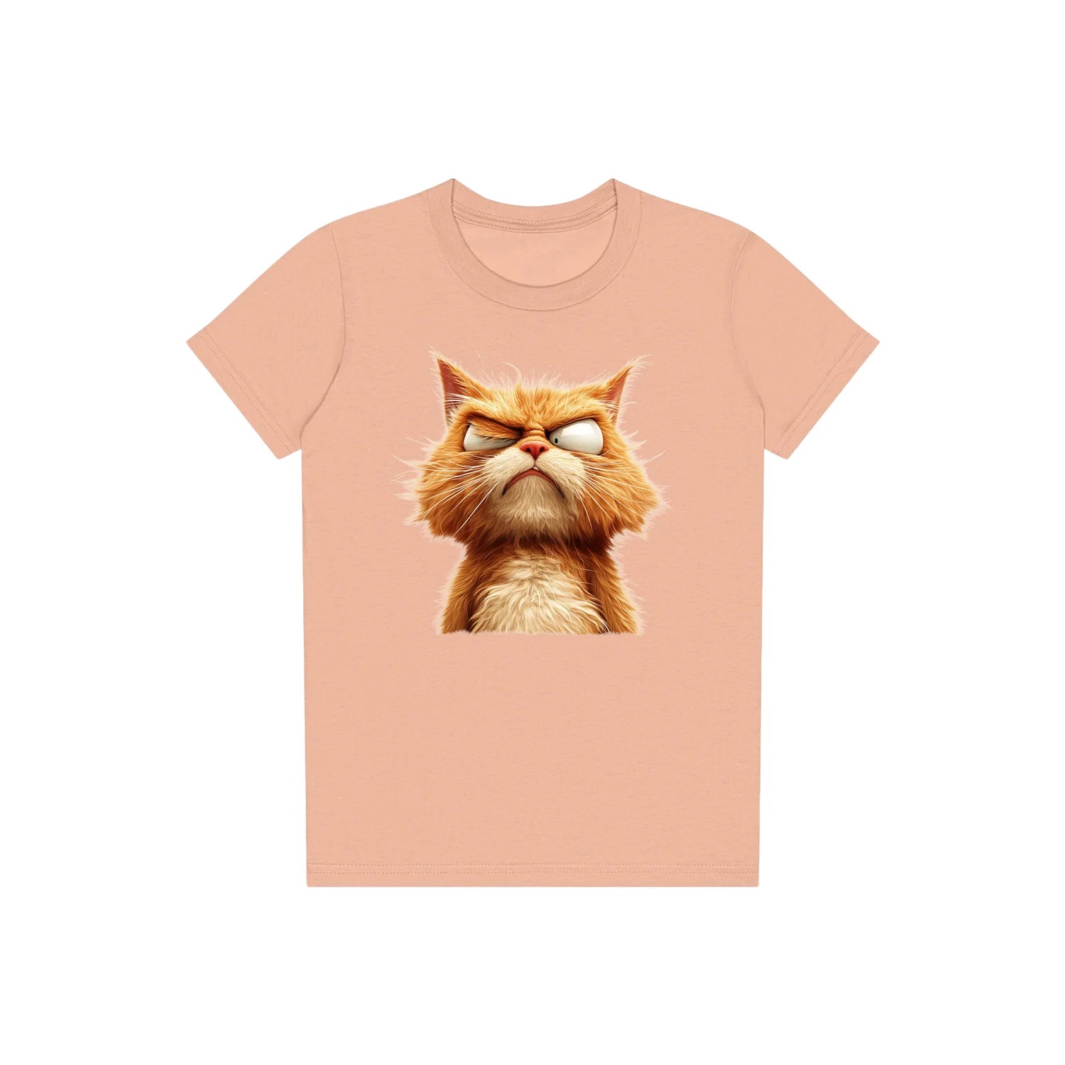 T-shirt Cat graphic 0003 - Peach