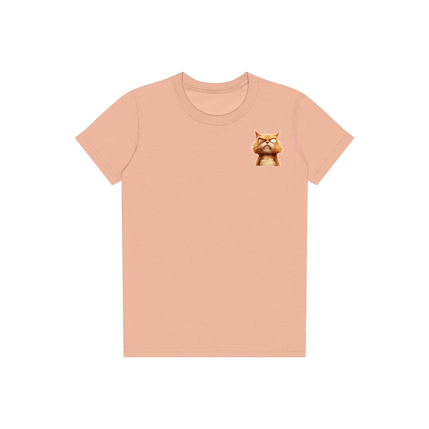 T-shirt Cat graphic 0003 - Peach