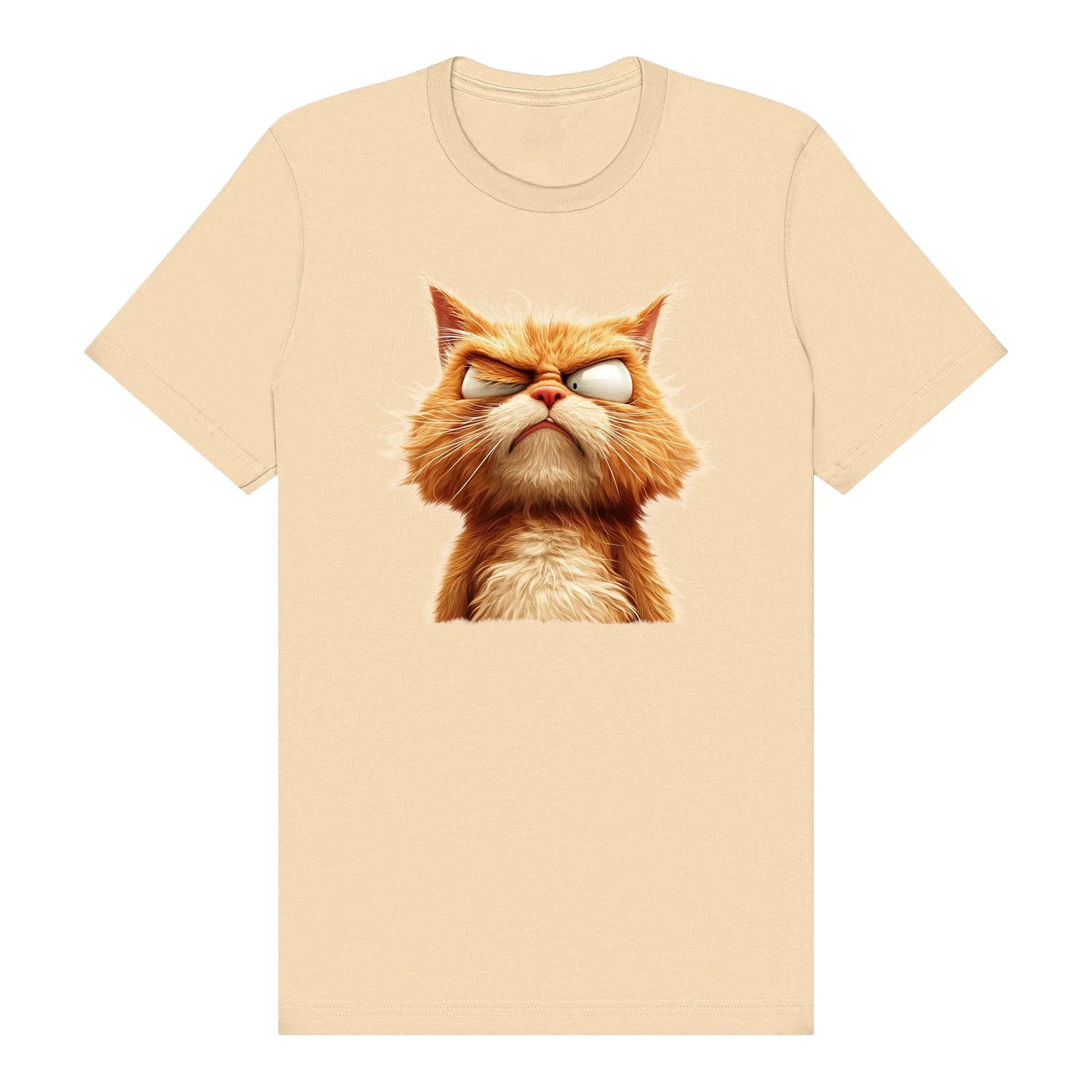 T-shirt Cat graphic 0003 - Soft Cream