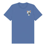 T-shirt Cat graphic 0004 - Columbia Blue