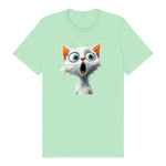 T-shirt Cat graphic 0004 - Mint