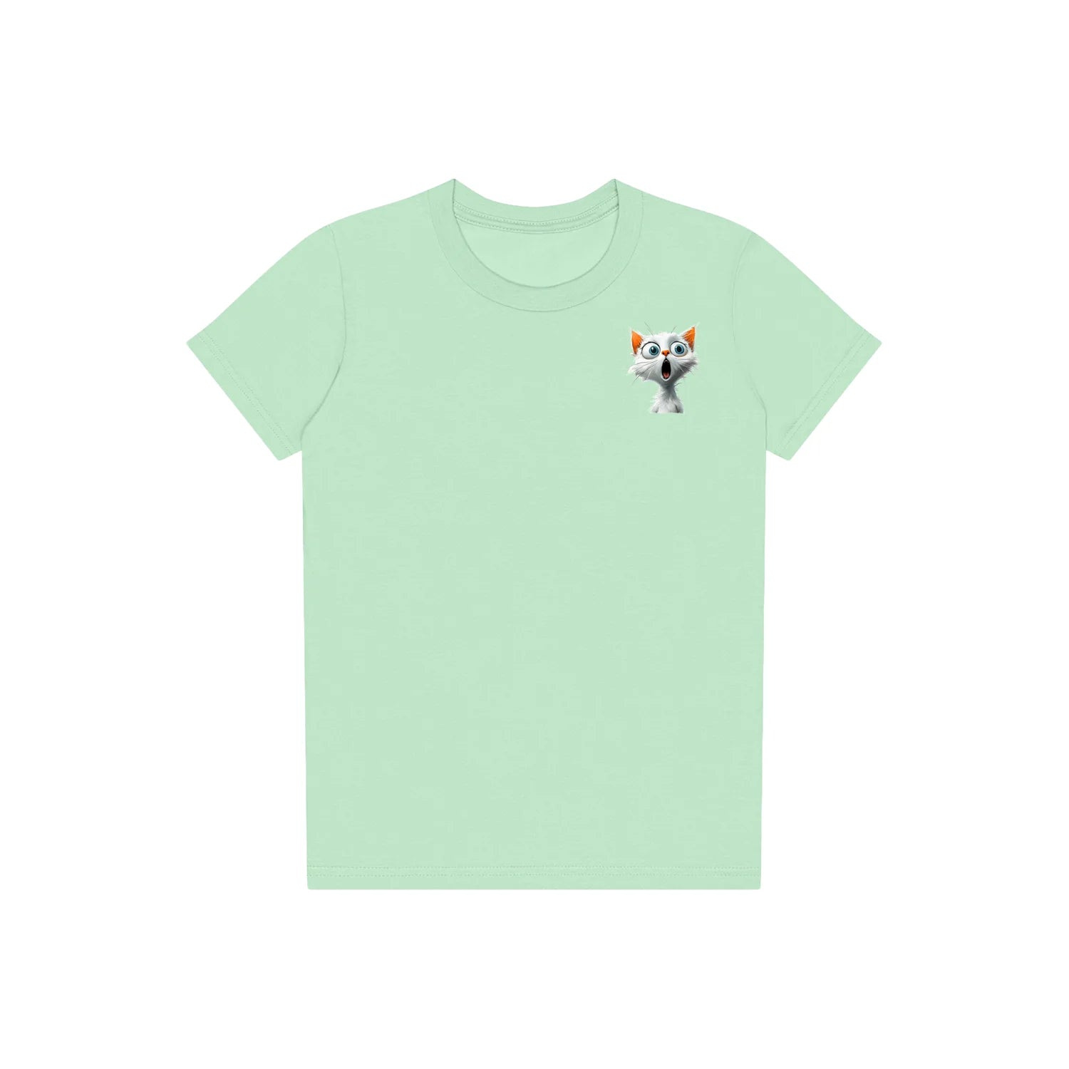 T-shirt Cat graphic 0004 - Mint