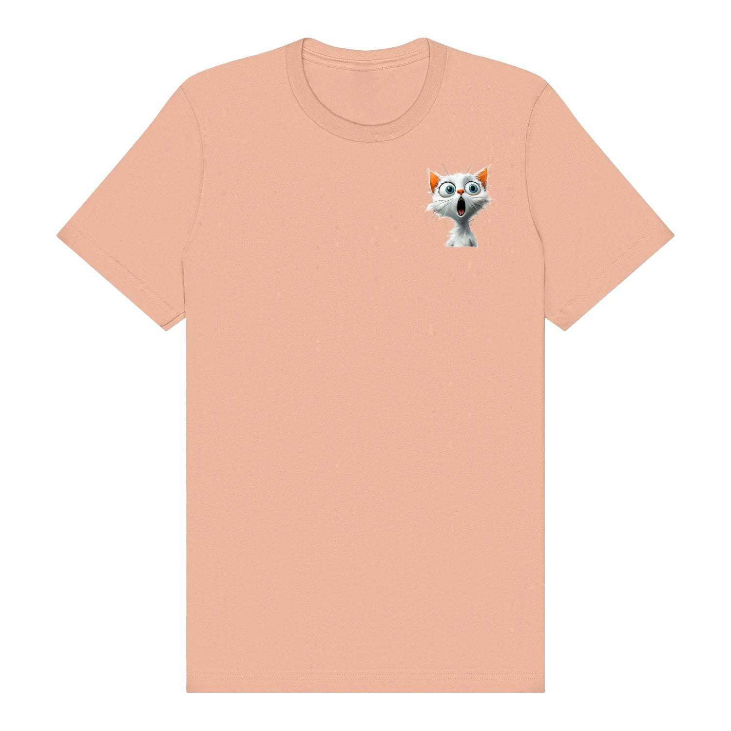 T-shirt Cat graphic 0004 - Peach
