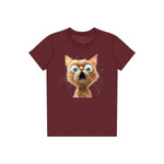 T-shirt Cat graphic 0005 - Maroon