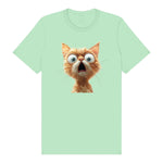 T-shirt Cat graphic 0005 - Mint