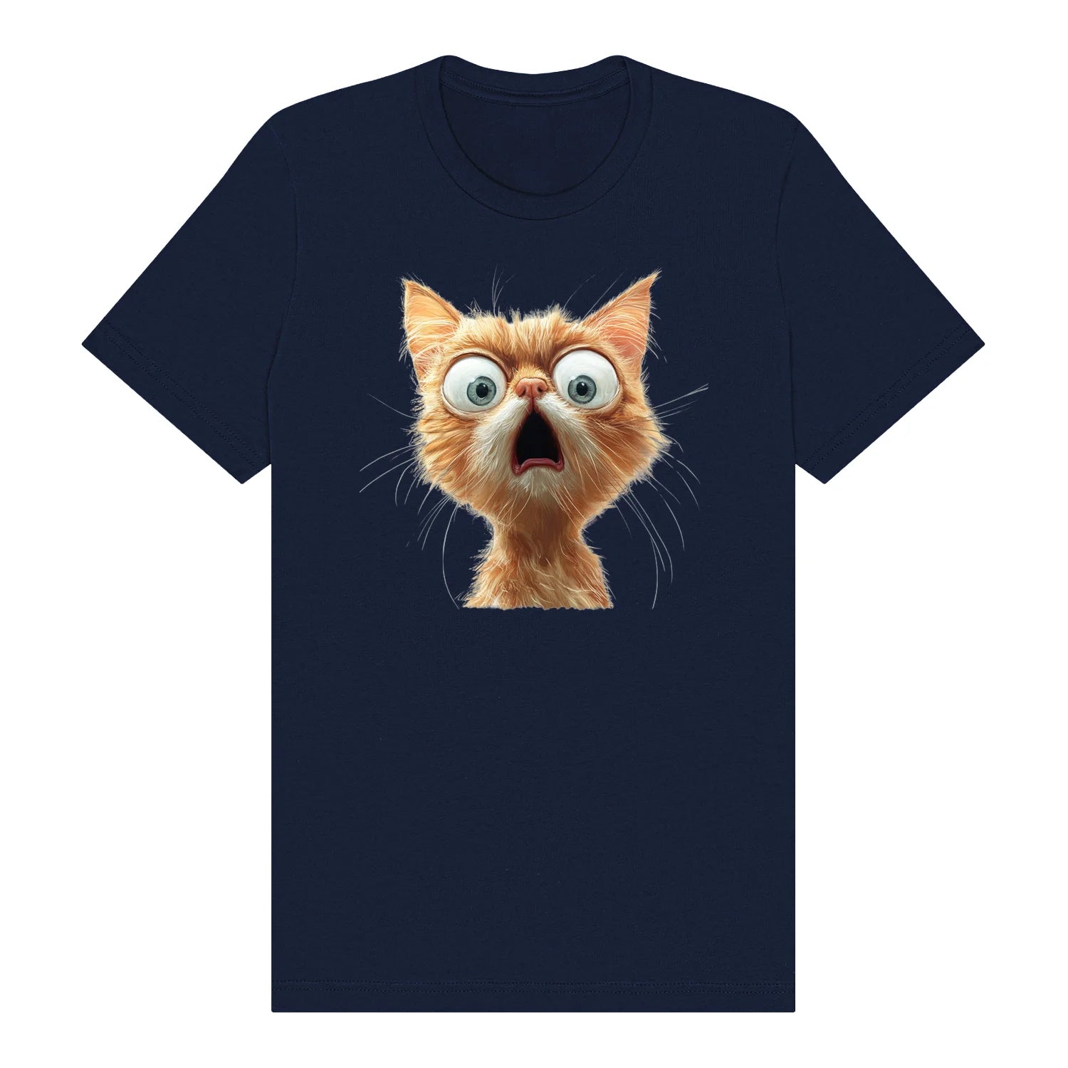 T-shirt Cat graphic 0005 - Navy