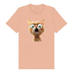 T-shirt Cat graphic 0005 - Peach