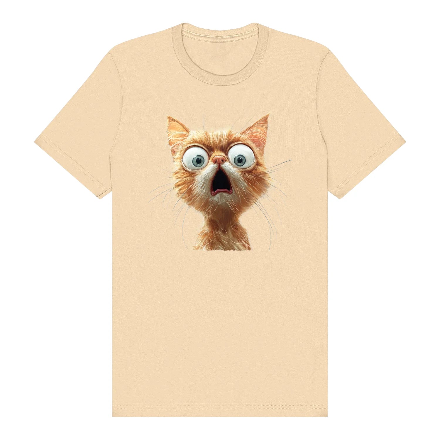 T-shirt Cat graphic 0005 - Soft Cream