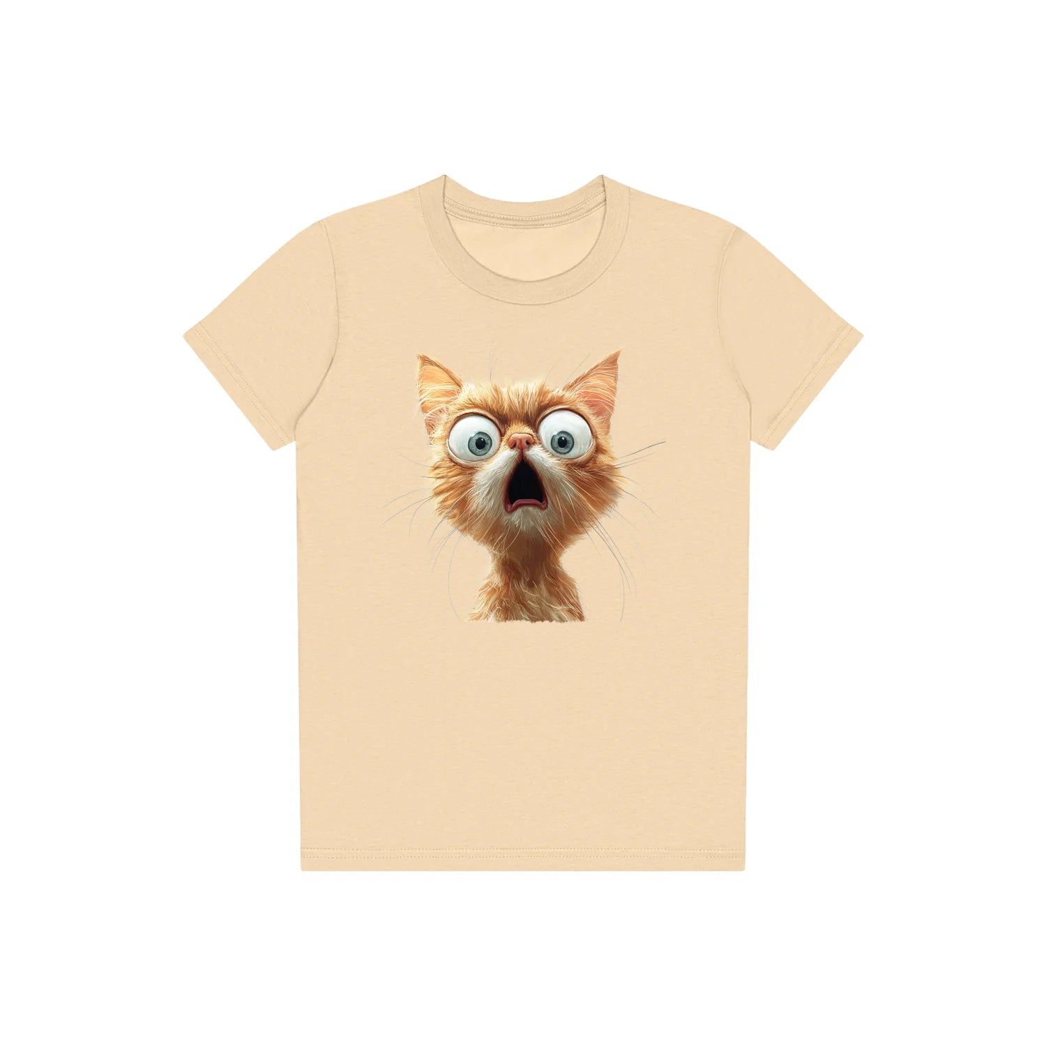 T-shirt Cat graphic 0005 - Soft Cream