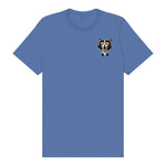 T-shirt Cat graphic 0006 - Columbia Blue