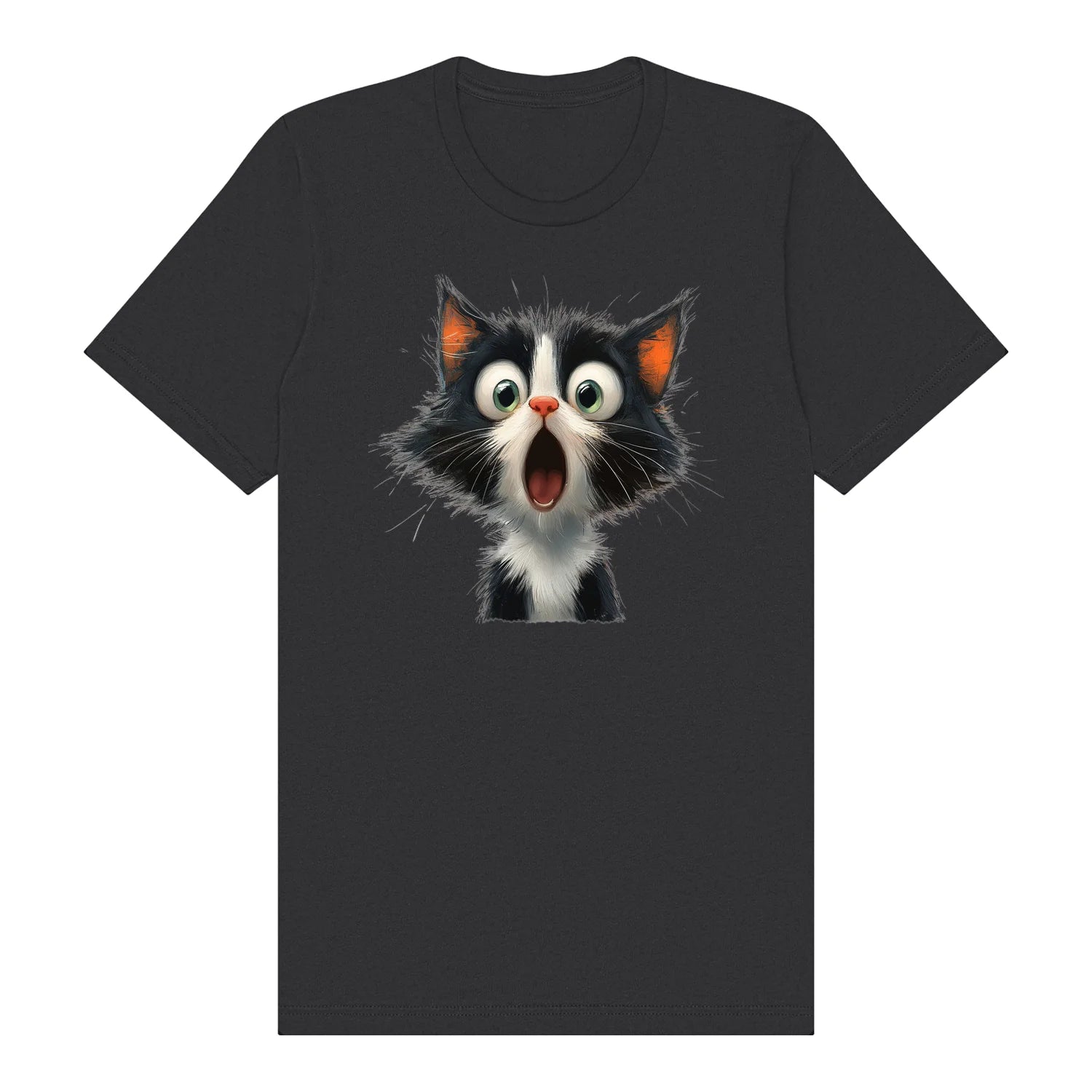 T-shirt Cat graphic 0006 - Dark Grey