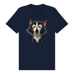 T-shirt Cat graphic 0006 - Navy