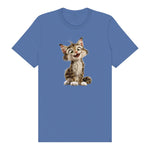 T-shirt Cat graphic 0007 - Columbia Blue