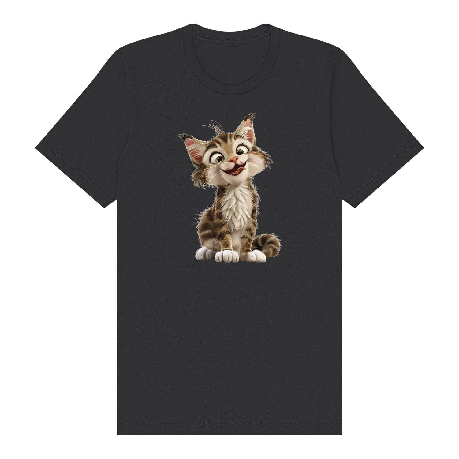 T-shirt Cat graphic 0007 - Dark Grey
