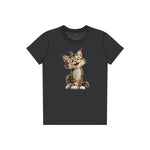 T-shirt Cat graphic 0007 - Dark Grey
