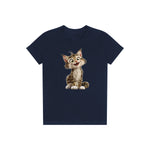T-shirt Cat graphic 0007 - Navy