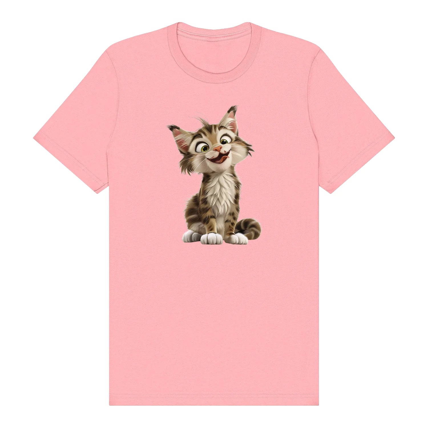 T-shirt Cat graphic 0007 - Pink