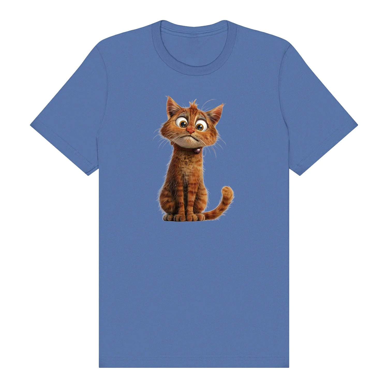 T-shirt Cat graphic 0008 - Columbia Blue