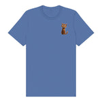 T-shirt Cat graphic 0008 - Columbia Blue