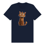 T-shirt Cat graphic 0008 - Navy