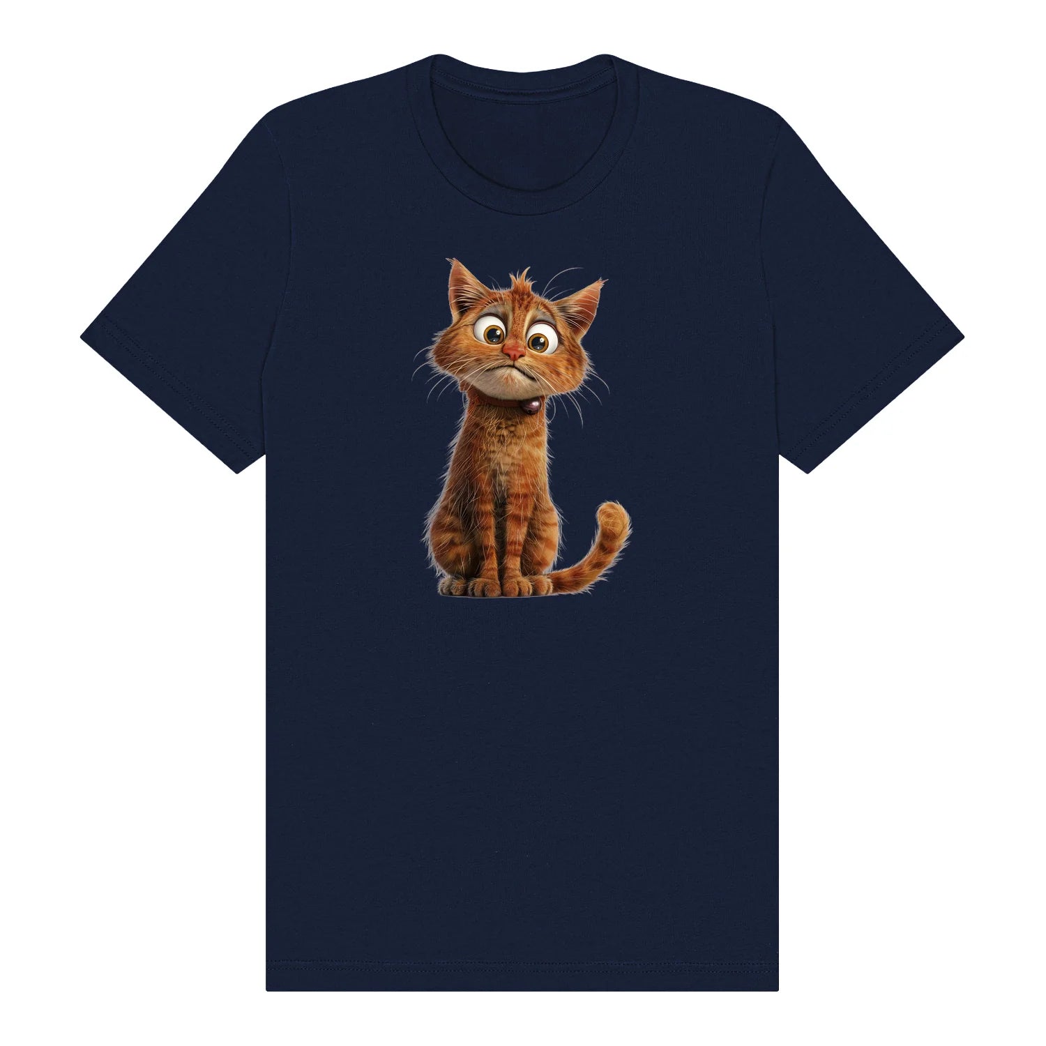 T-shirt Cat graphic 0008 - Navy