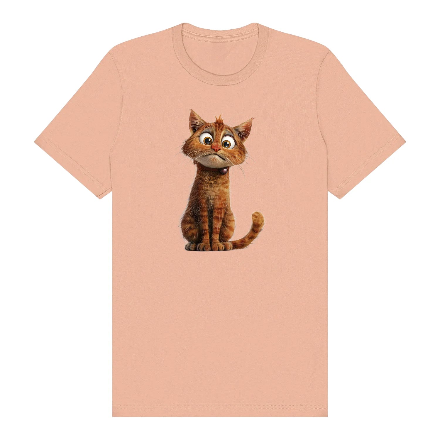 T-shirt Cat graphic 0008 - Peach