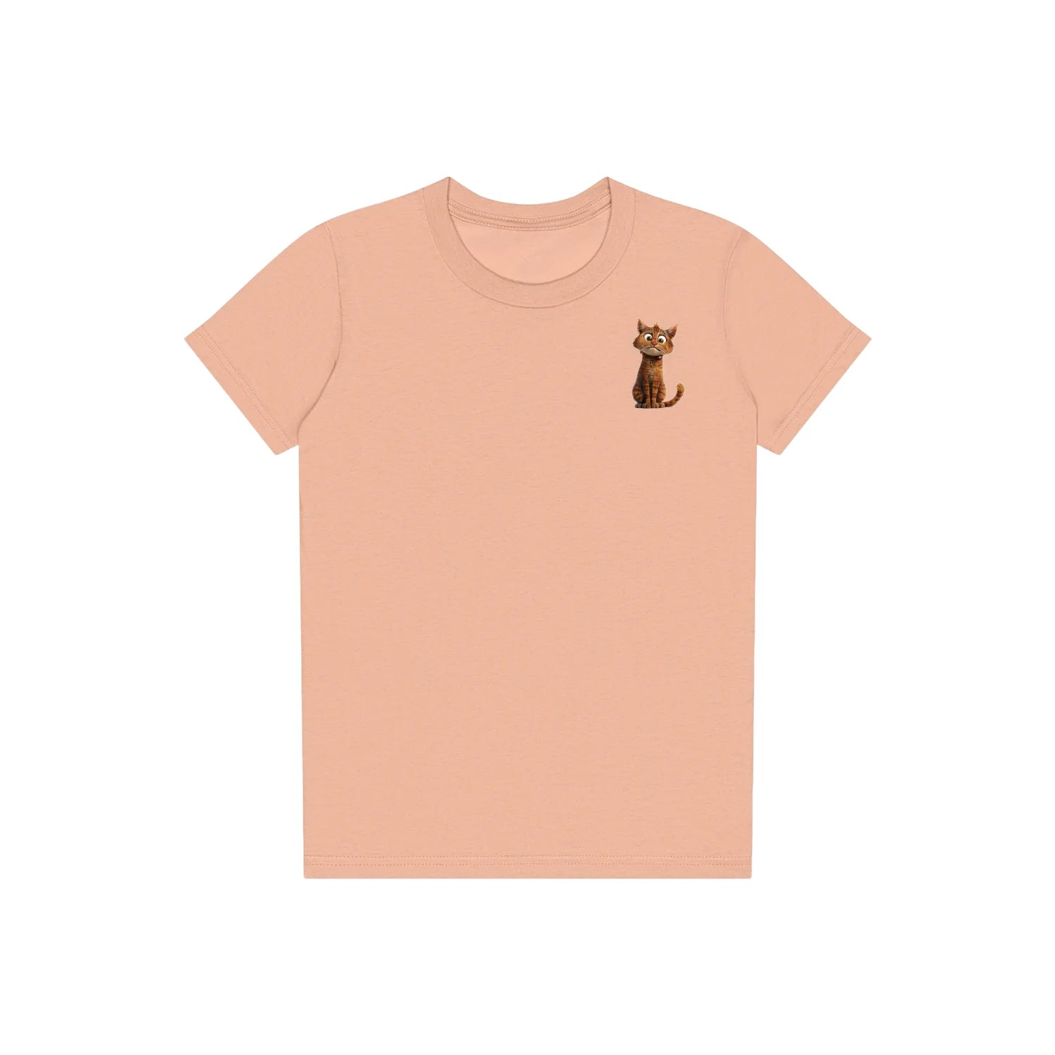 T-shirt Cat graphic 0008 - Peach