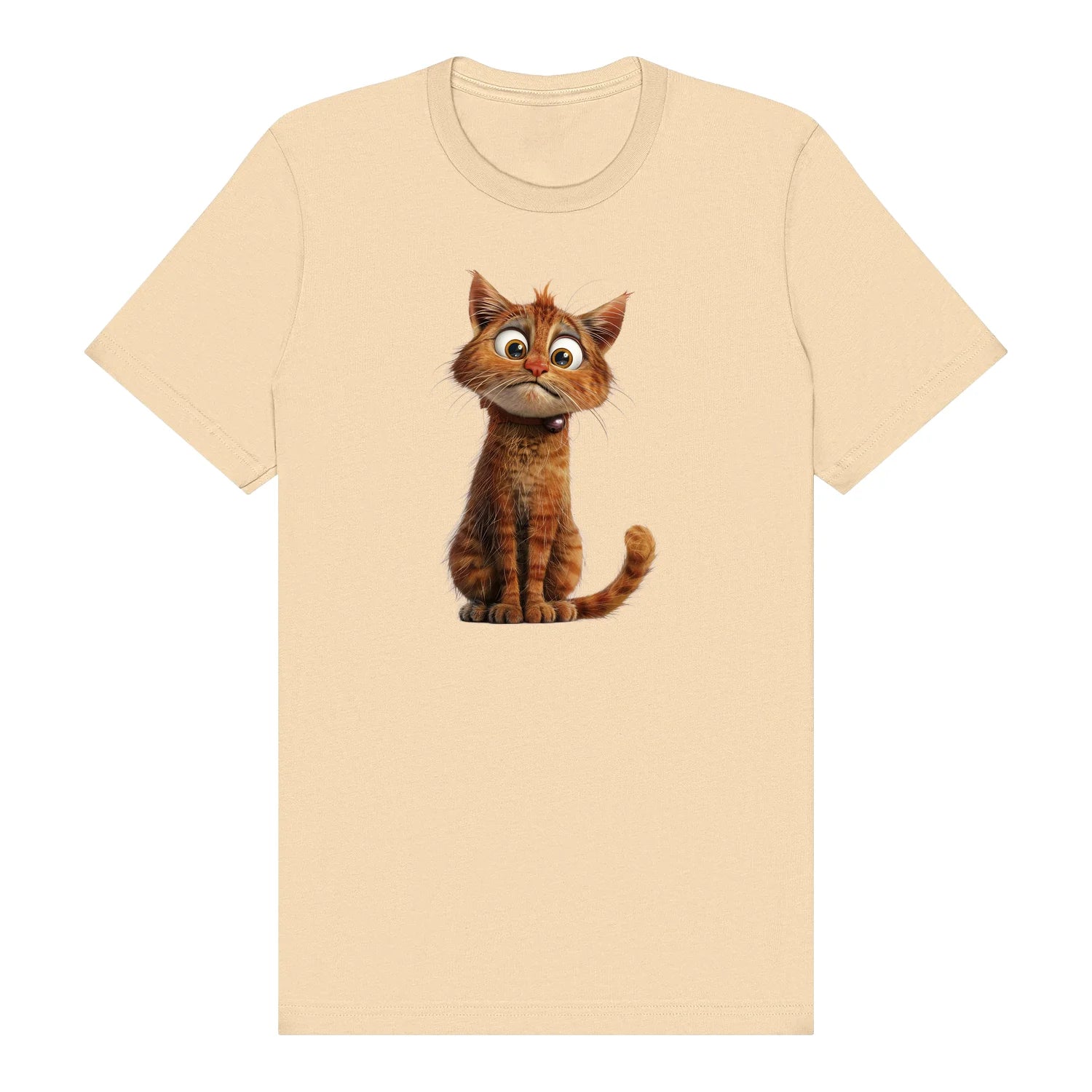 T-shirt Cat graphic 0008 - Soft Cream